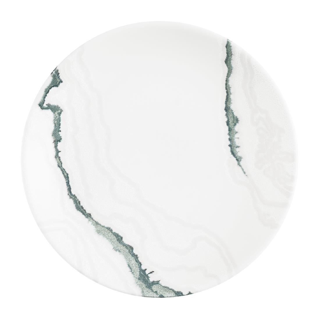 Churchill Super Vitrified Green Churchill Tide Accents Evolve Coupe Plates 165Mm (12 Pack)