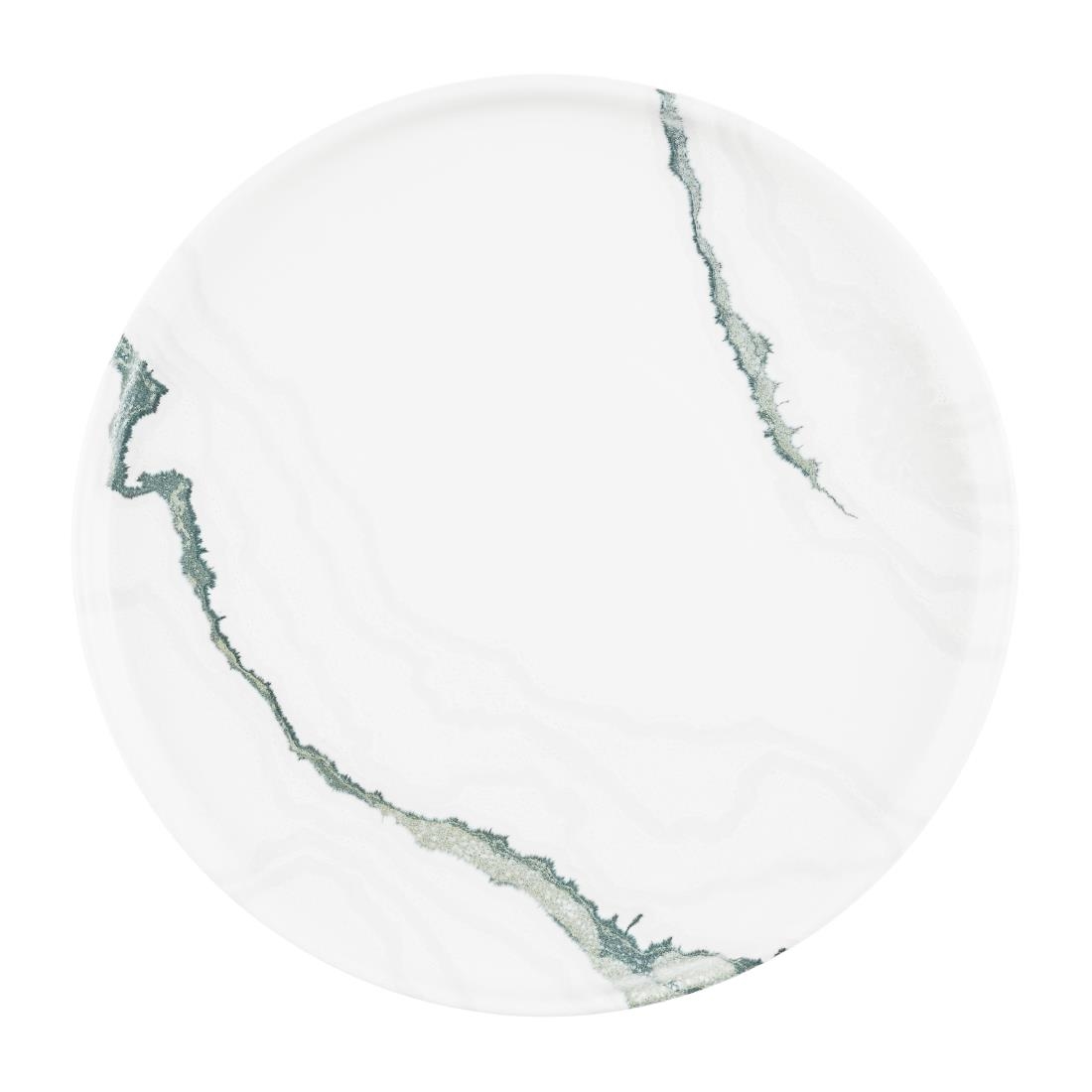Churchill Super Vitrified Green Churchill Tide Accents Walled Plates 260Mm (6 Pack)