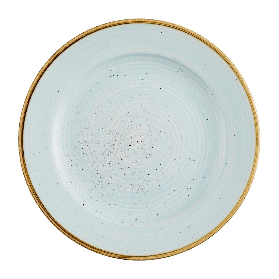 Churchill Super Vitrified Blue Churchill Stonecast Profile Rimmed Plates Duck Egg 210Mm (12 Pack)