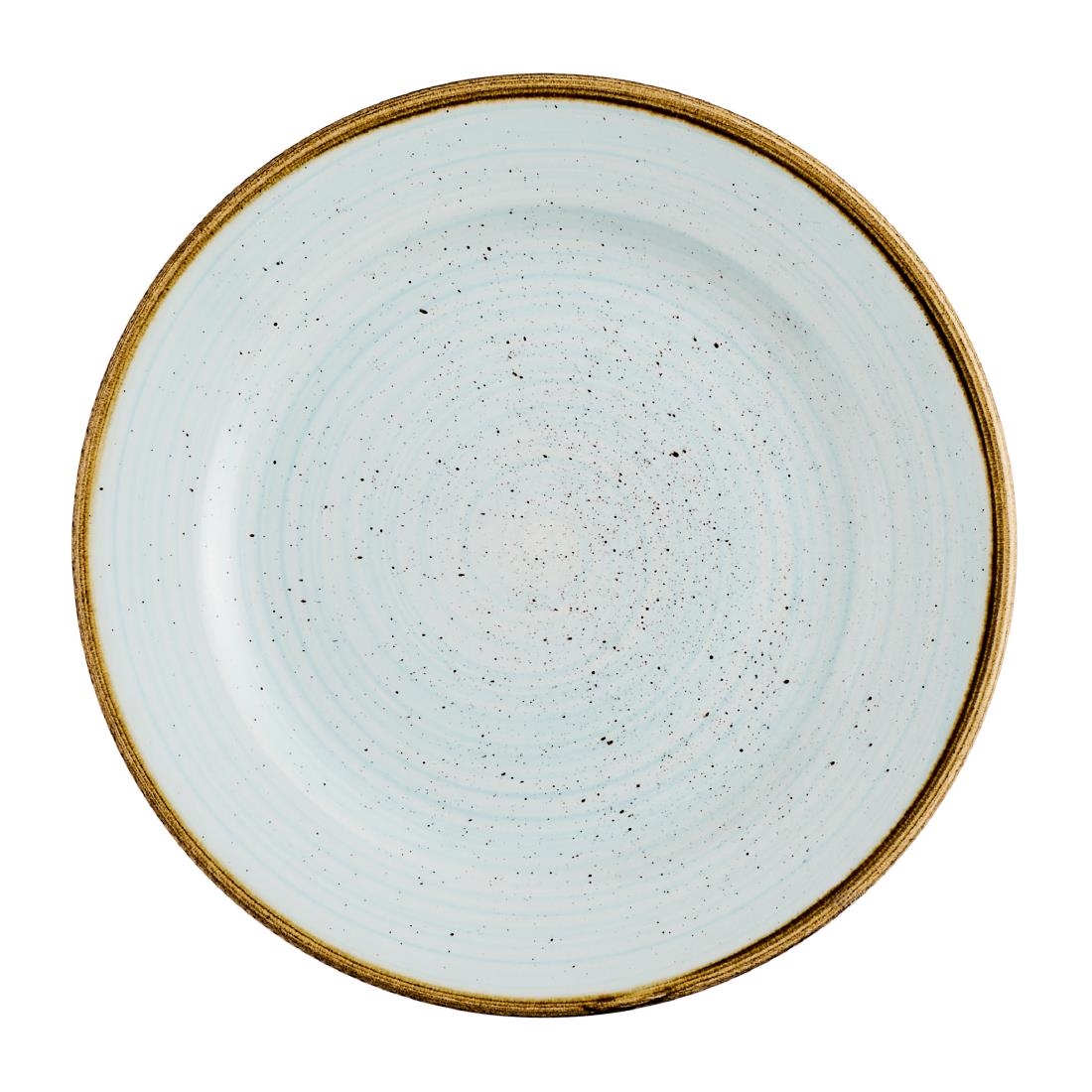 Churchill Super Vitrified Blue Churchill Stonecast Profile Rimmed Plates Duck Egg 170Mm (12 Pack)