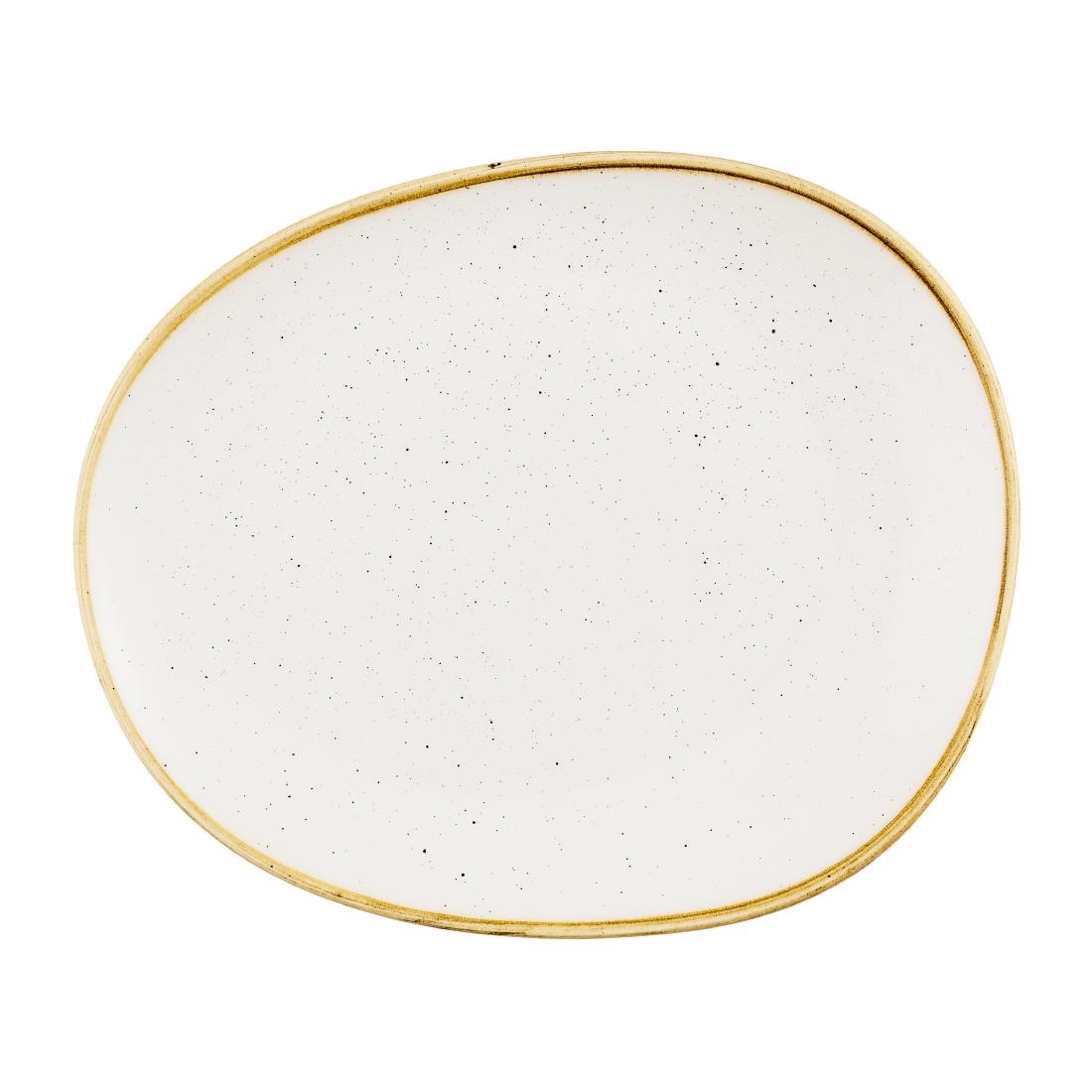 Churchill Super Vitrified White Churchill Stonecast Opal Plates Barley 280Mm (12 Pack)