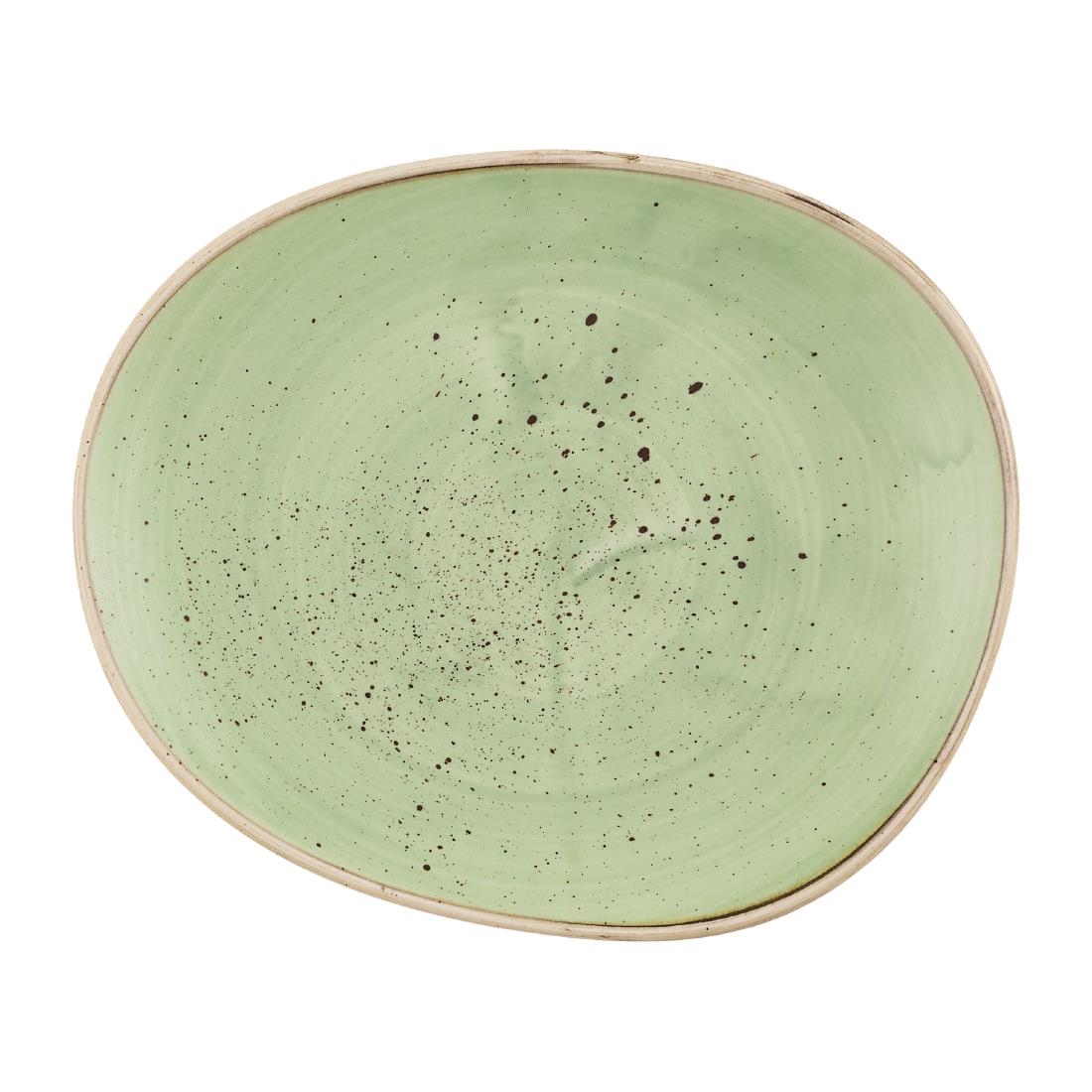 Churchill Super Vitrified Green Churchill Stonecast Opal Plates Sage 185Mm (12 Pack)