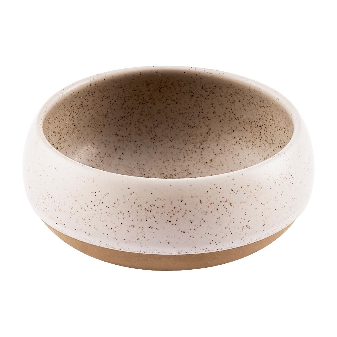 Churchill Beige Emerge Deep Bowls Speckled White 120Mm (12 Pack)
