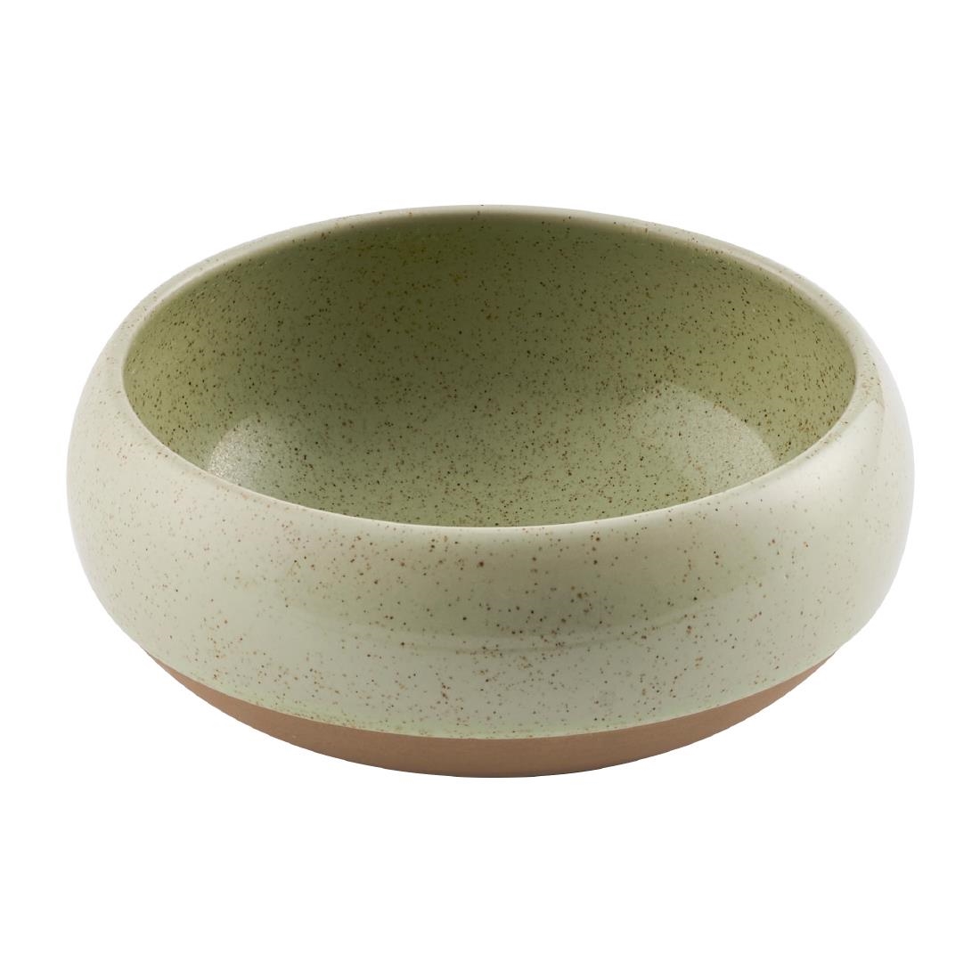 Churchill Green Emerge Deep Bowls Speckled 158Mm (6 Pack)