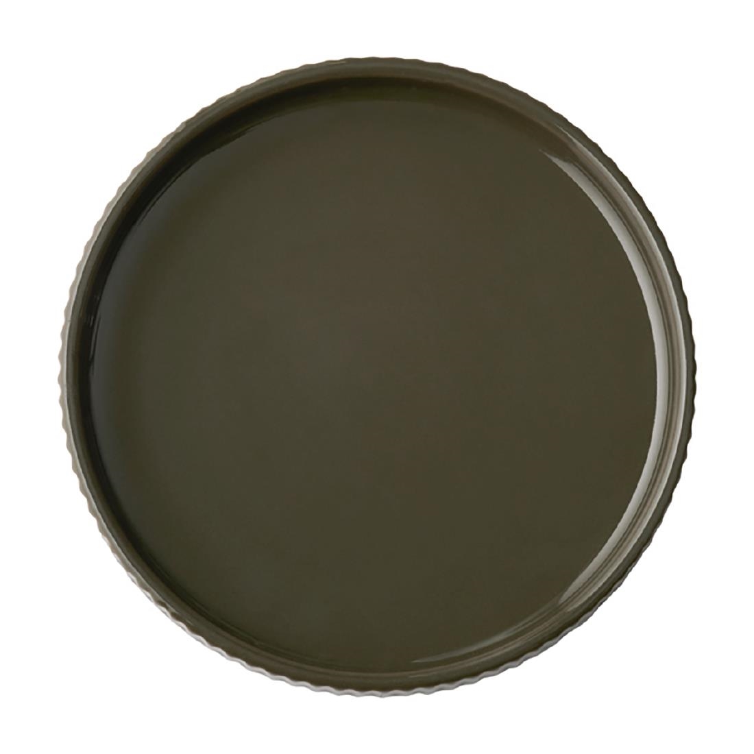 Aps Brown The Grid Porcelain Plates 140Mm (6 Pack)