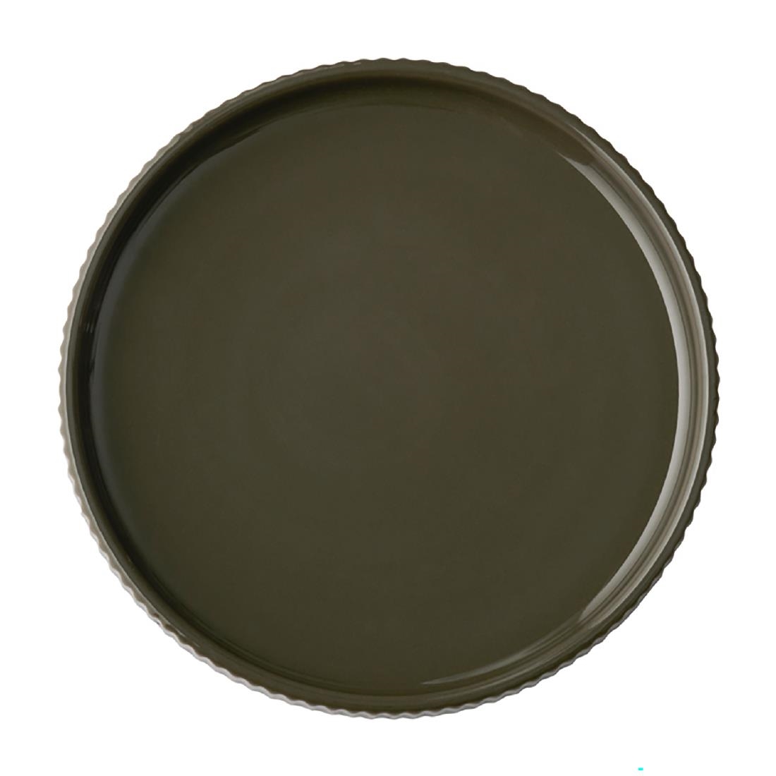 Aps Brown The Grid Porcelain Plates 160Mm (6 Pack)