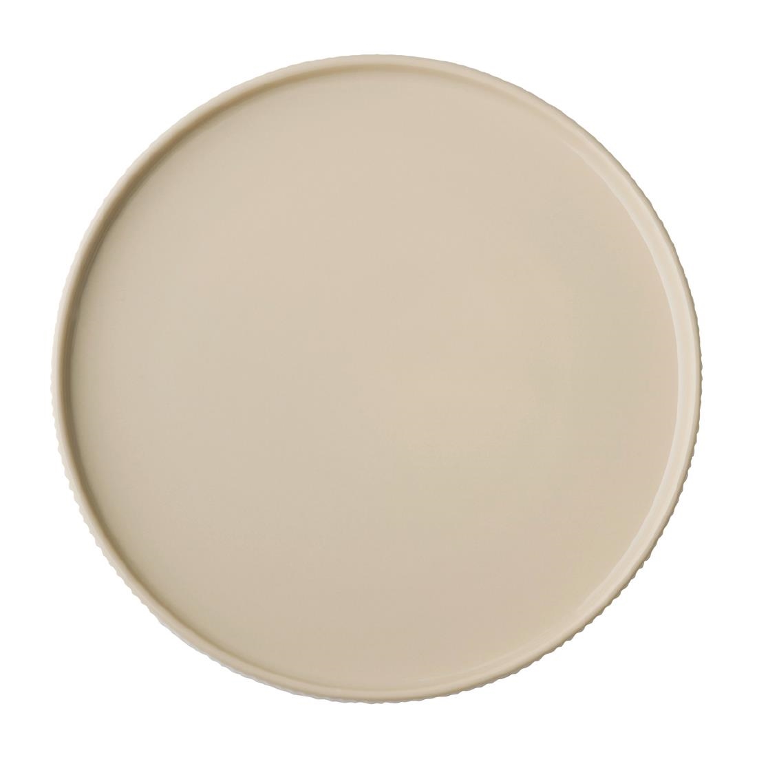 Aps Beige The Grid Porcelain Plates Sand 260Mm (3 Pack)