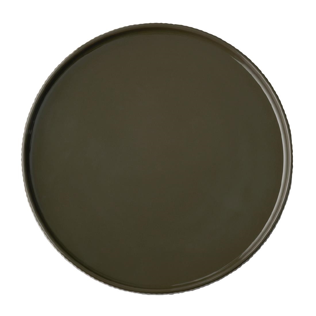 Aps Brown The Grid Porcelain Plates 260Mm (3 Pack)