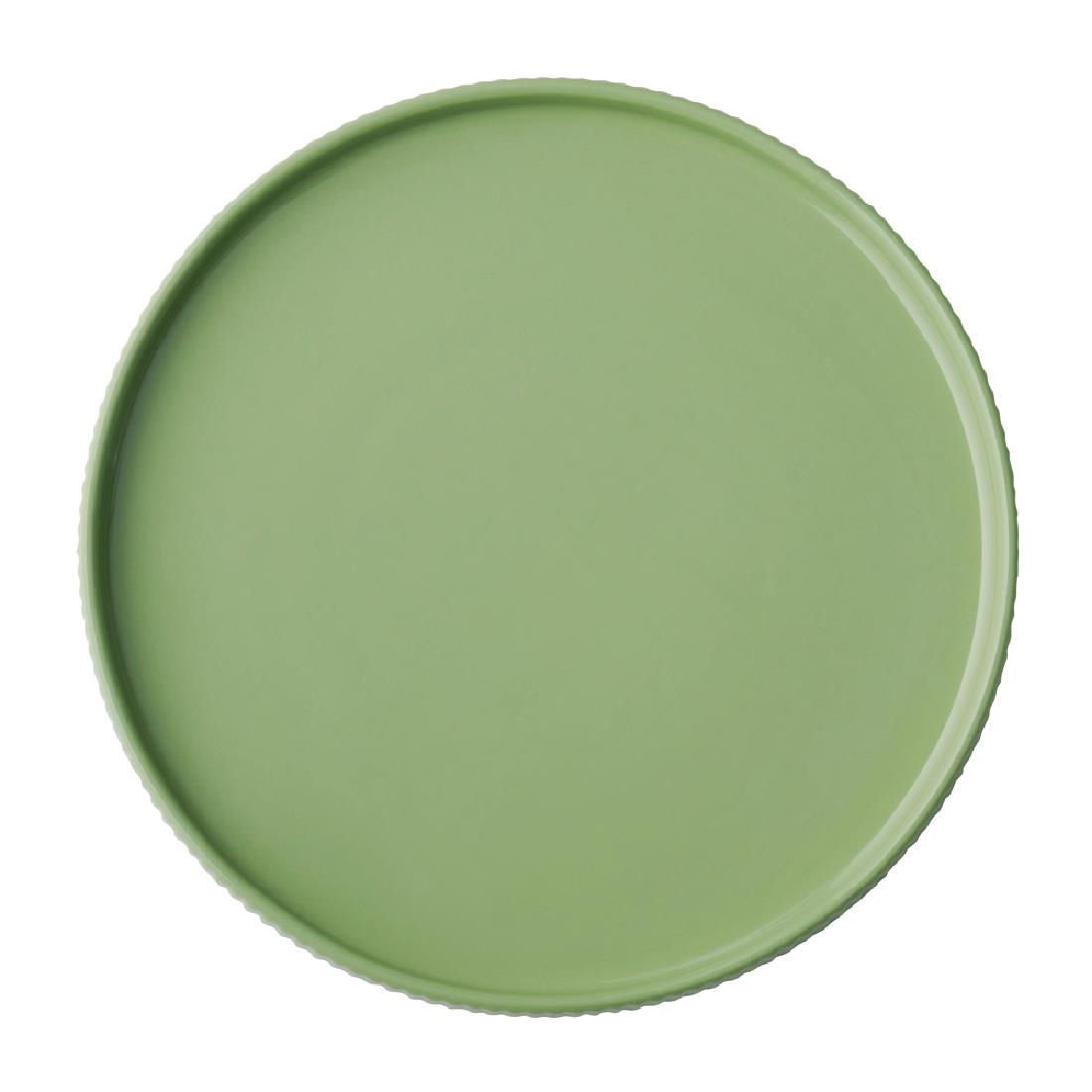 Aps Green The Grid Porcelain Plates Sage 230Mm (3 Pack)