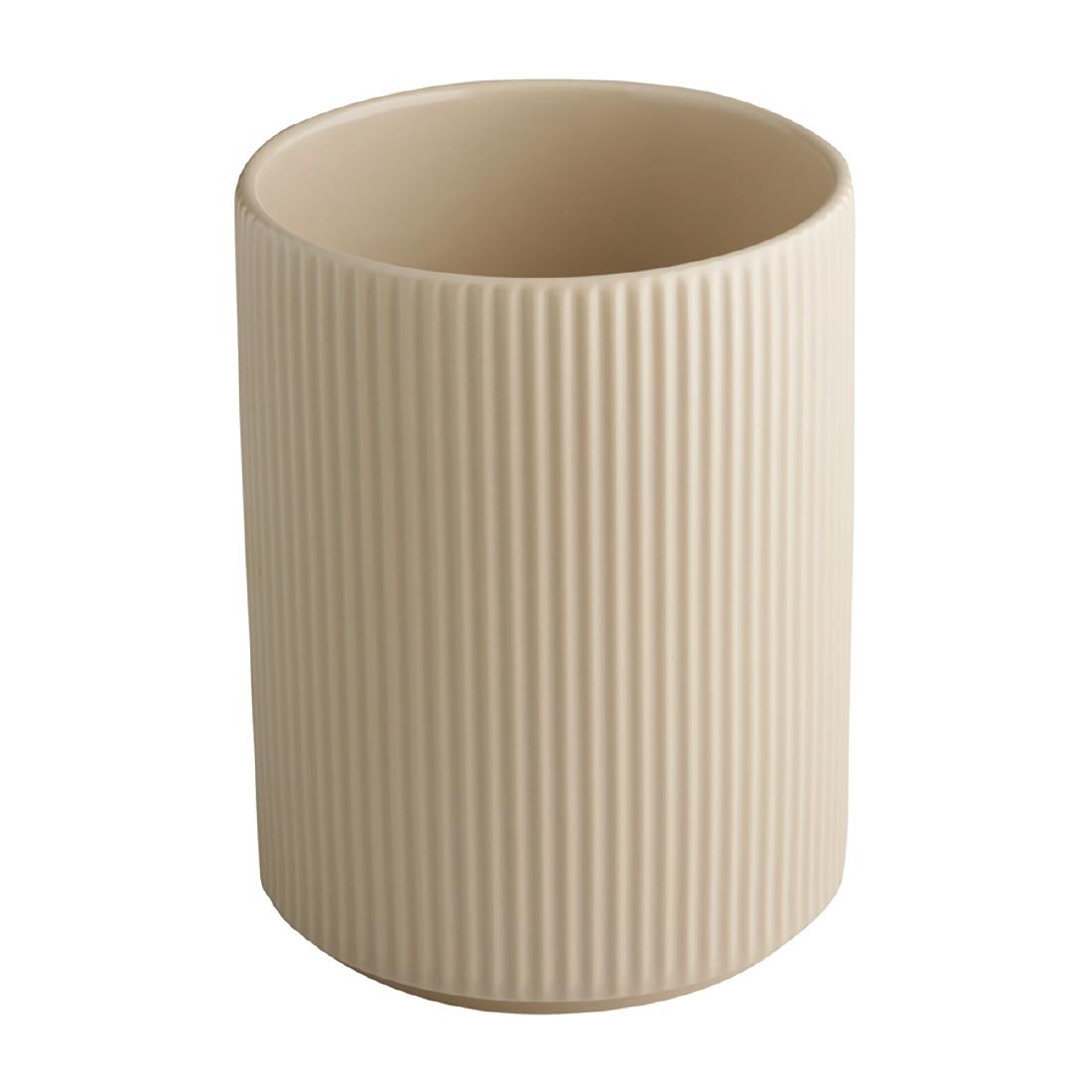 Aps Beige The Grid Porcelain Dressing Pot Sand 1.3Ltr