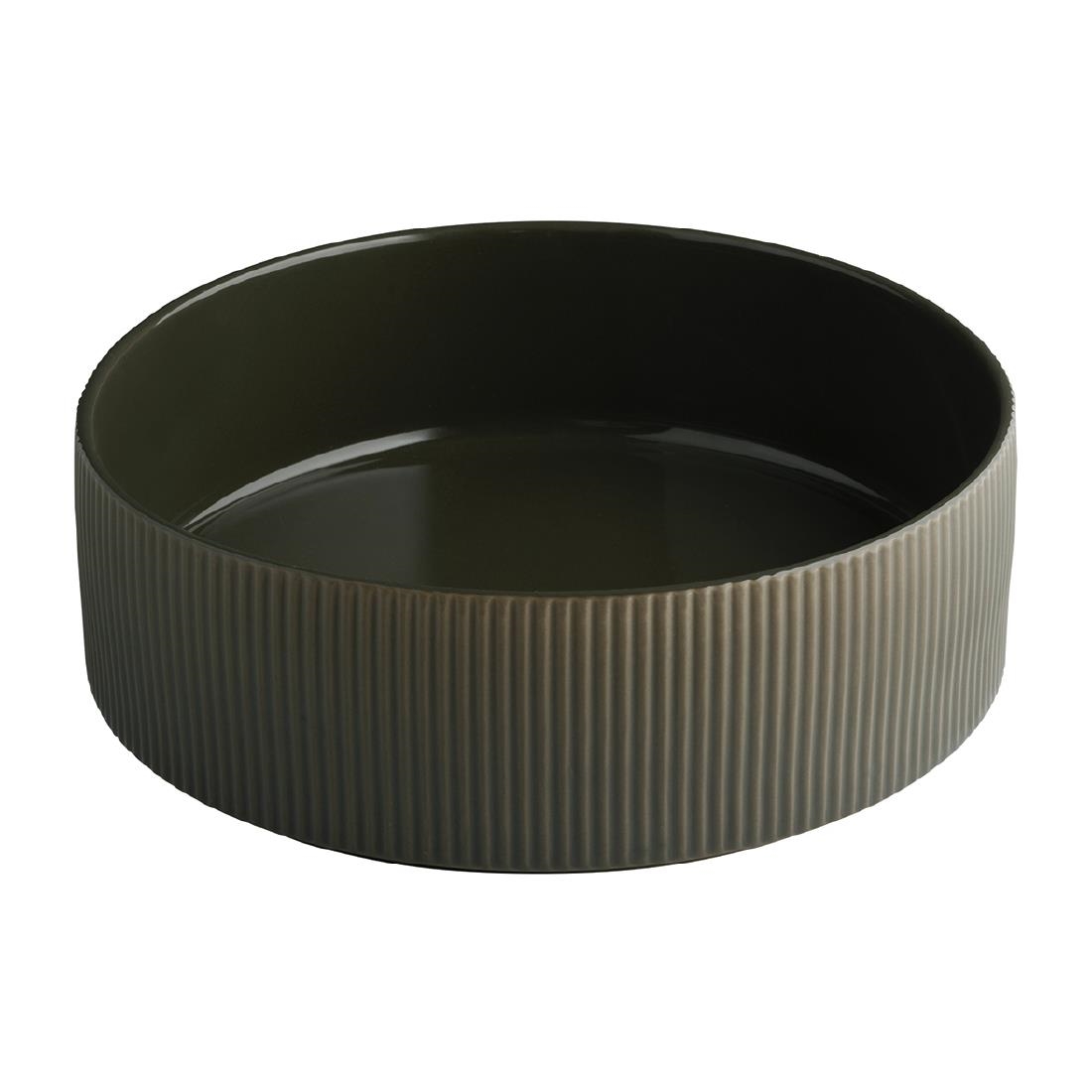 Aps Brown The Grid Porcelain Bowl 2.5Ltr