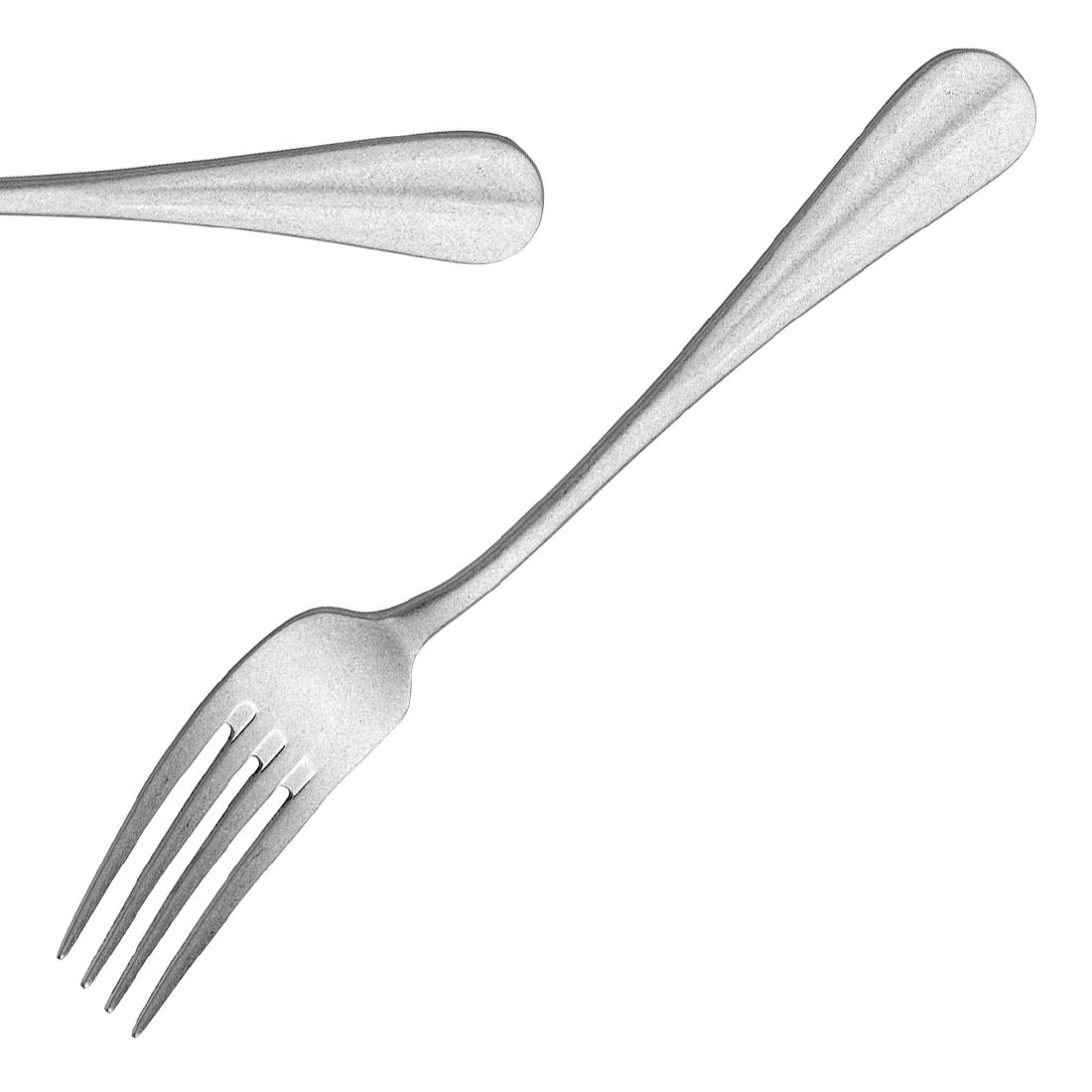 Churchiill Sola Silver Churchill Sola Hollands Glad Vintage Dessert Forks (12 Pack)