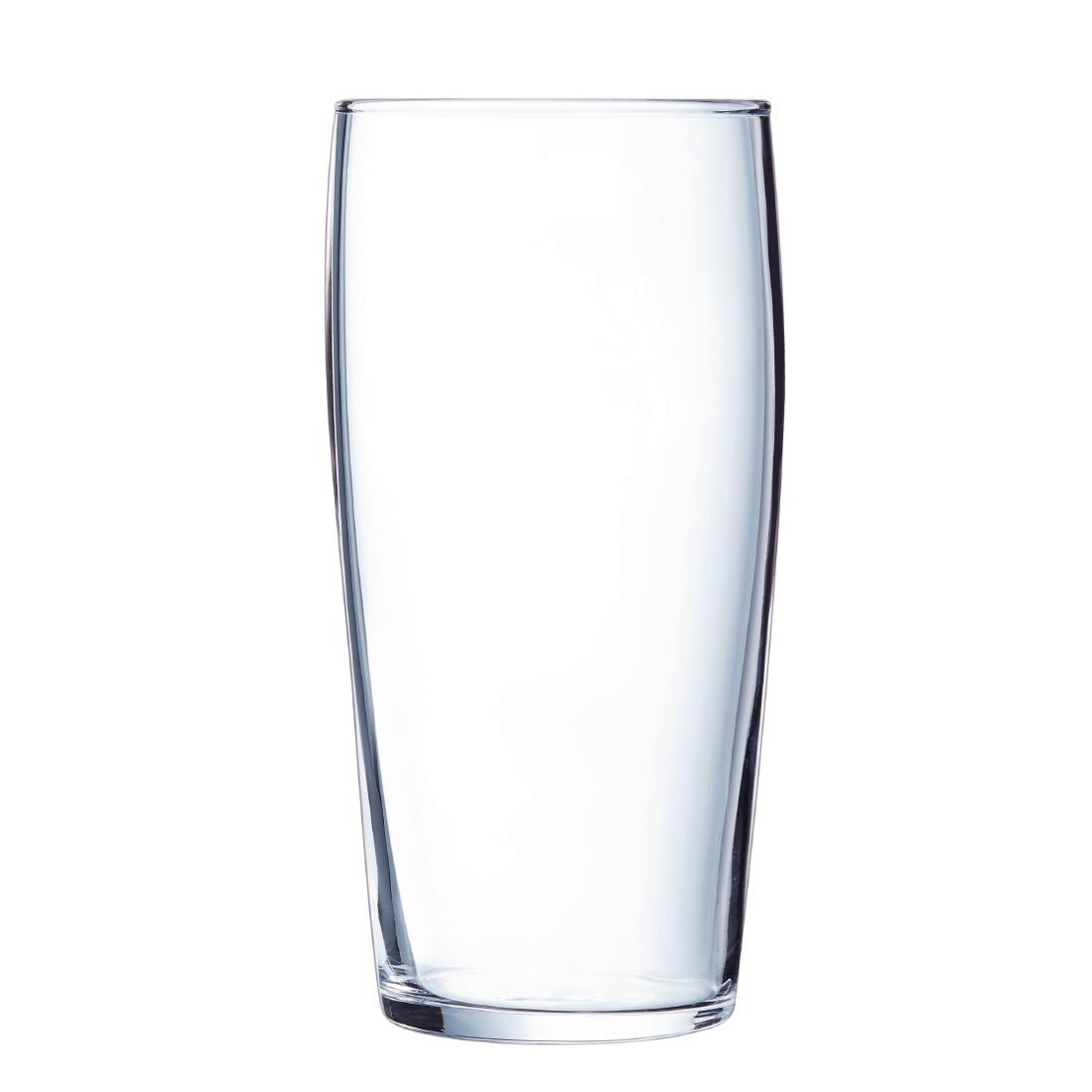 Arcoroc Willibecher Biconique Nucleated Beer Glasses 570Ml (12 Pack)