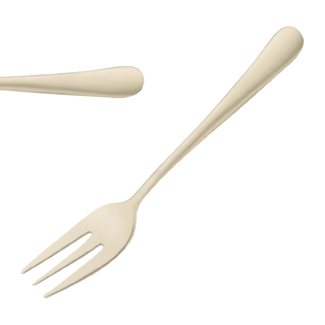 Amefa Gold Austin Cake Forks Champagne Pvd (12 Pack)