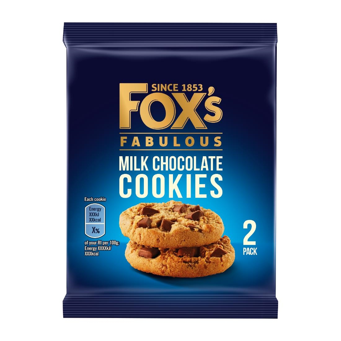 Fox's Mixed Chunky Cookie Twin Pack 45g (48 Pack) - KA656 - Nisbets