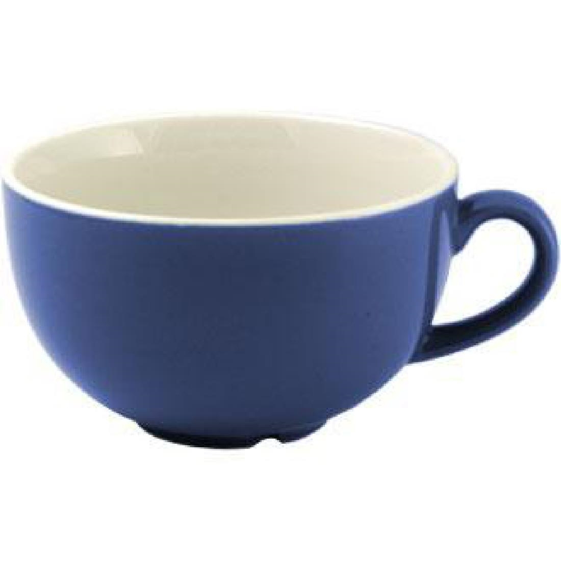 Churchill New Horizons Farbe Glasur Cappuccino Tassen blau 199ml (24 Stück) - 24