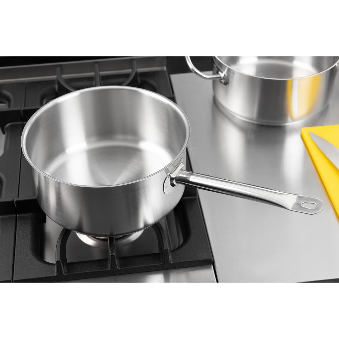 Forgast Casserole Inox 6 Litres Professionnelle - Marmite Traiteur Induction Gaz Électrique
