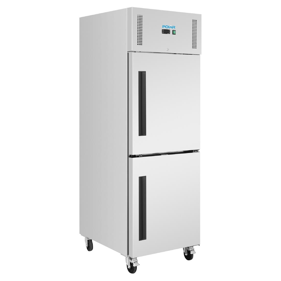 Polar Silver G-Series Upright Stable Door Gastro Freezer 600Ltr