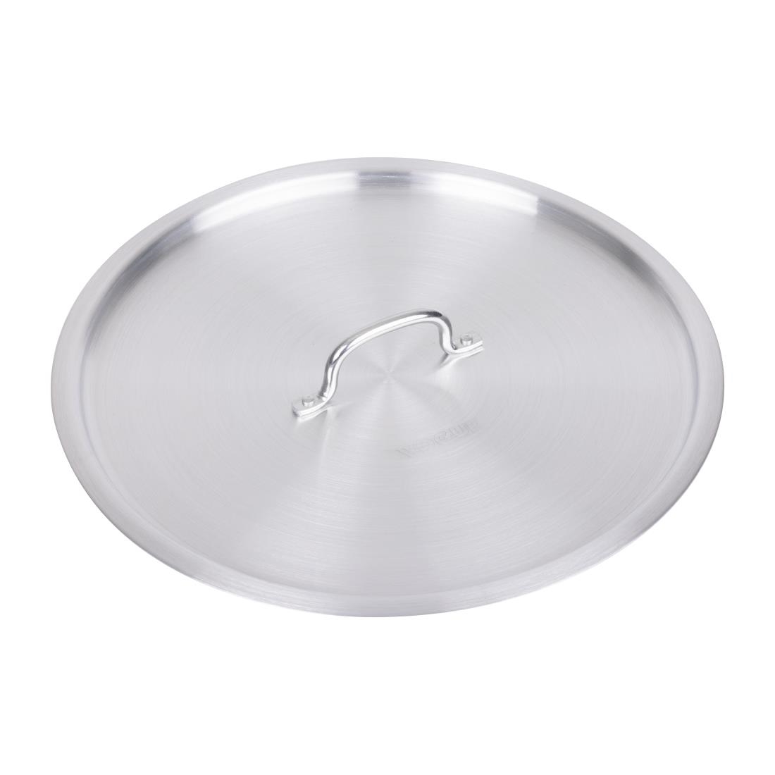Vogue Silver Aluminium Deep Boiling Pot Lid 33Cm