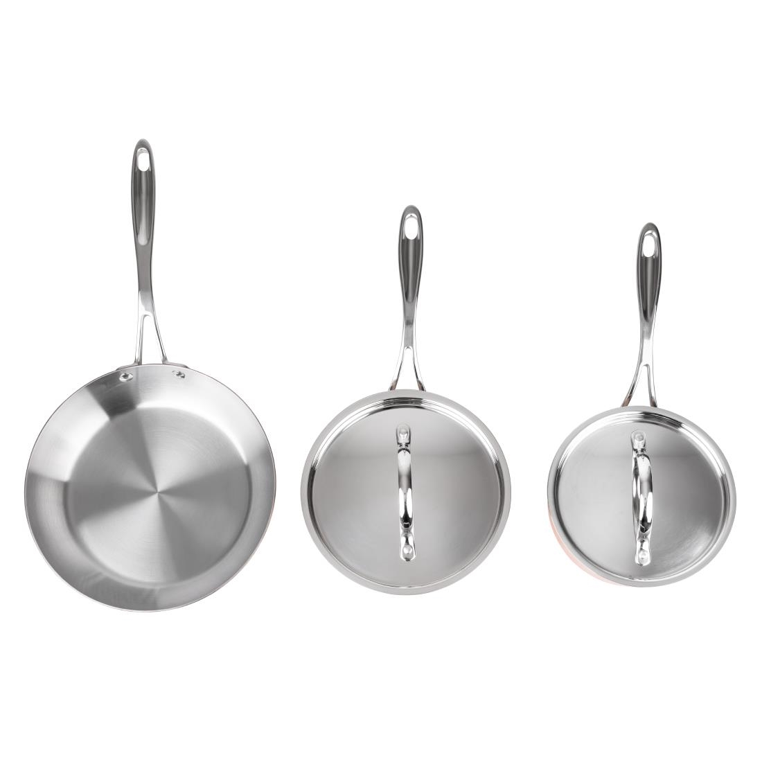 Poêle à Frire Vogue Tri Mur Cuivre 200 Mm - Performance Exceptionnelle Et Design Élégant