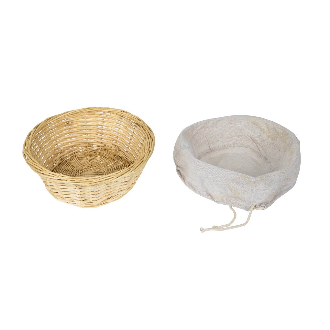 Lot De 6 Corbeilles à Pain Ovales En Osier Olympia - 228 X 178 Mm