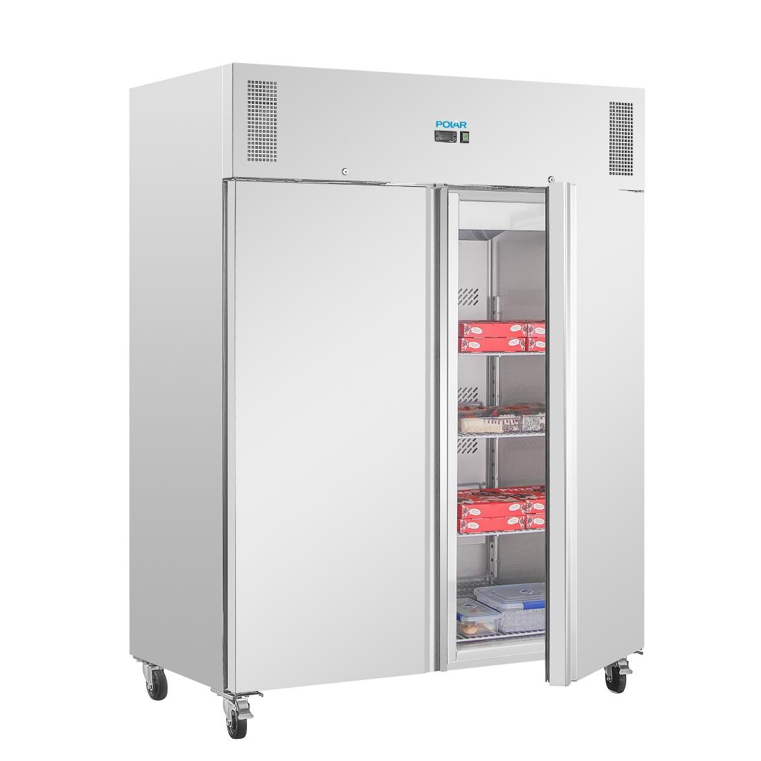 Polar U-Series Double Door Upright Freezer 1300Ltr - UA053 - Nisbets