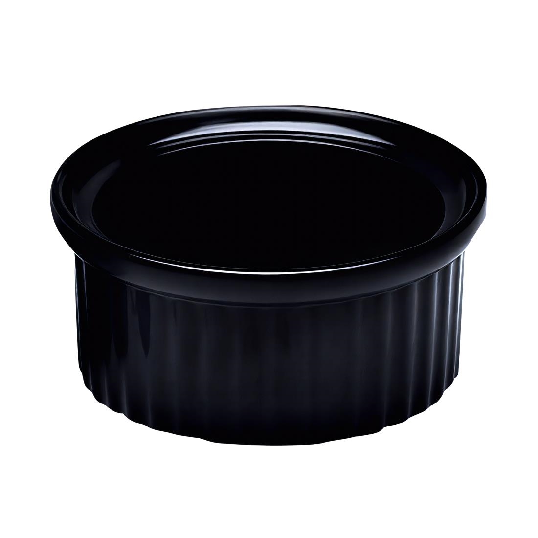 Steelite Black Must Haves Melamine Ramekins 120Ml (12 Pack)