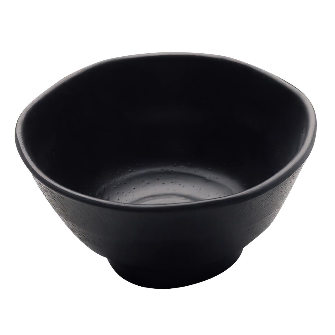 Steelite Black Utopia Zen Melamine Bowls 115Mm (6 Pack)