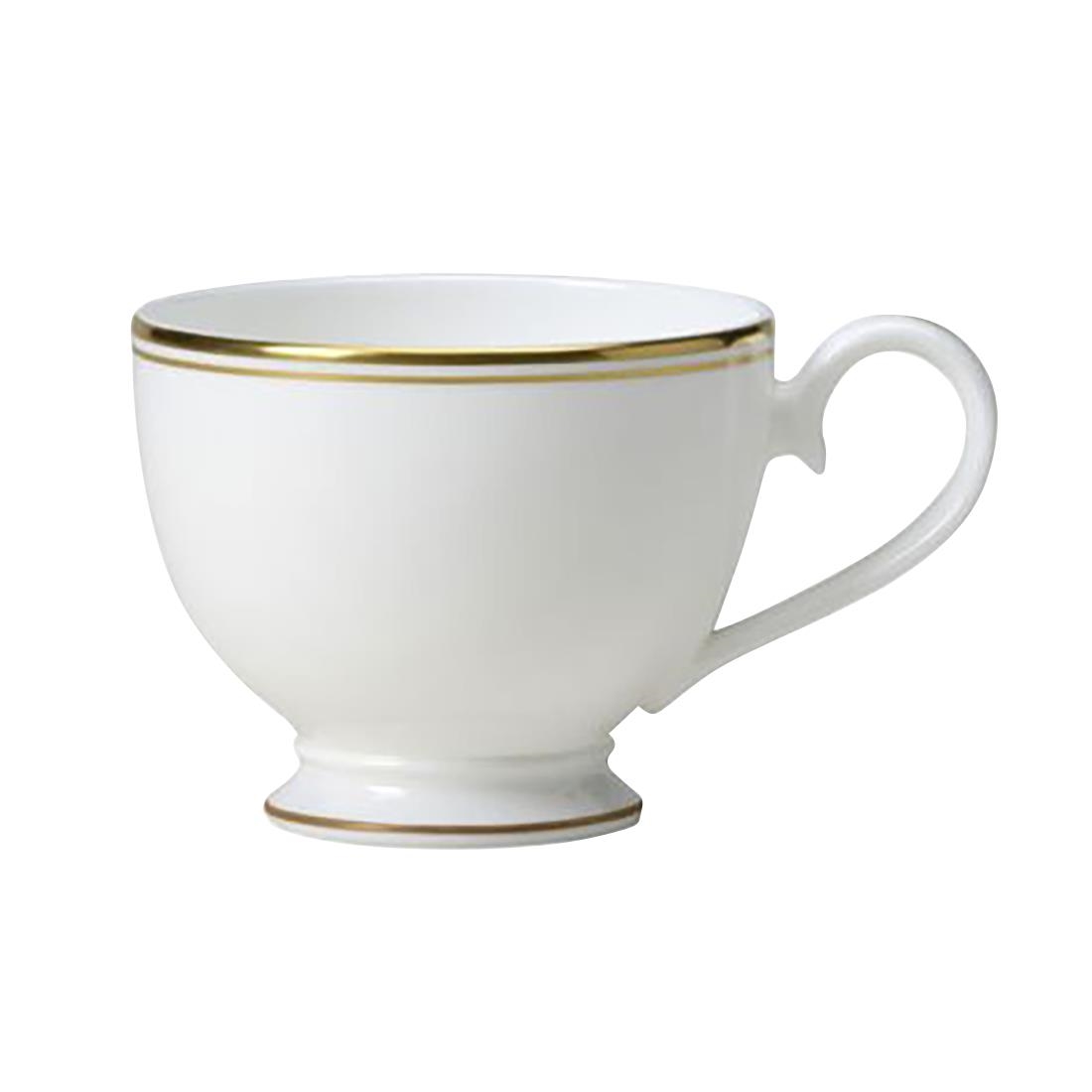 Steelite White William Edwards Burnished Gold Classic Footed Tea Cups 220Ml (12 Pack)