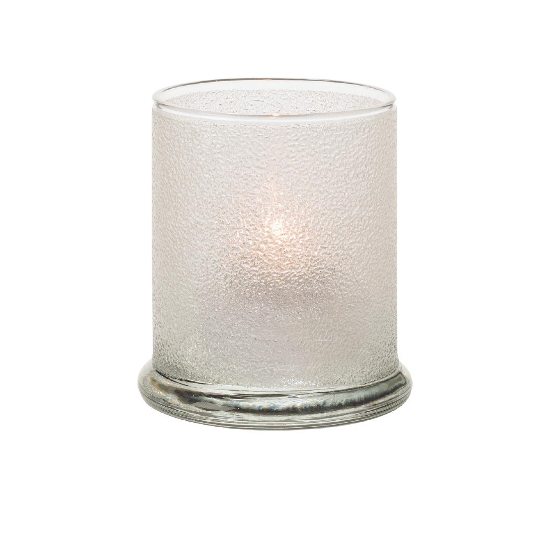 Hollowick White Columns Clear Ice Votive 76Mm X 92Mm (12 Pack)