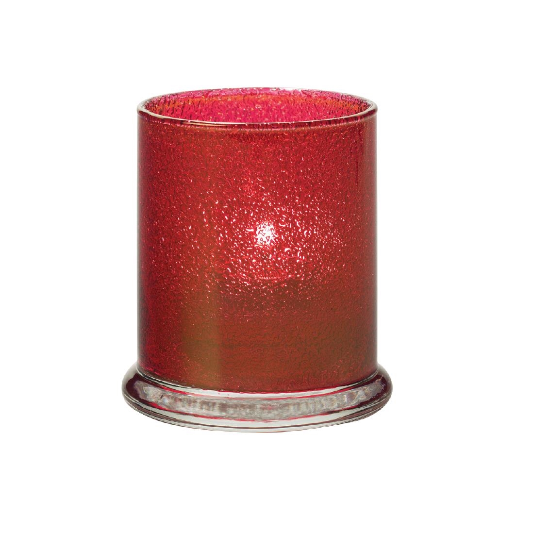 Hollowick Red Columns Ruby Jewel Votive 76Mm X 92Mm (12 Pack)