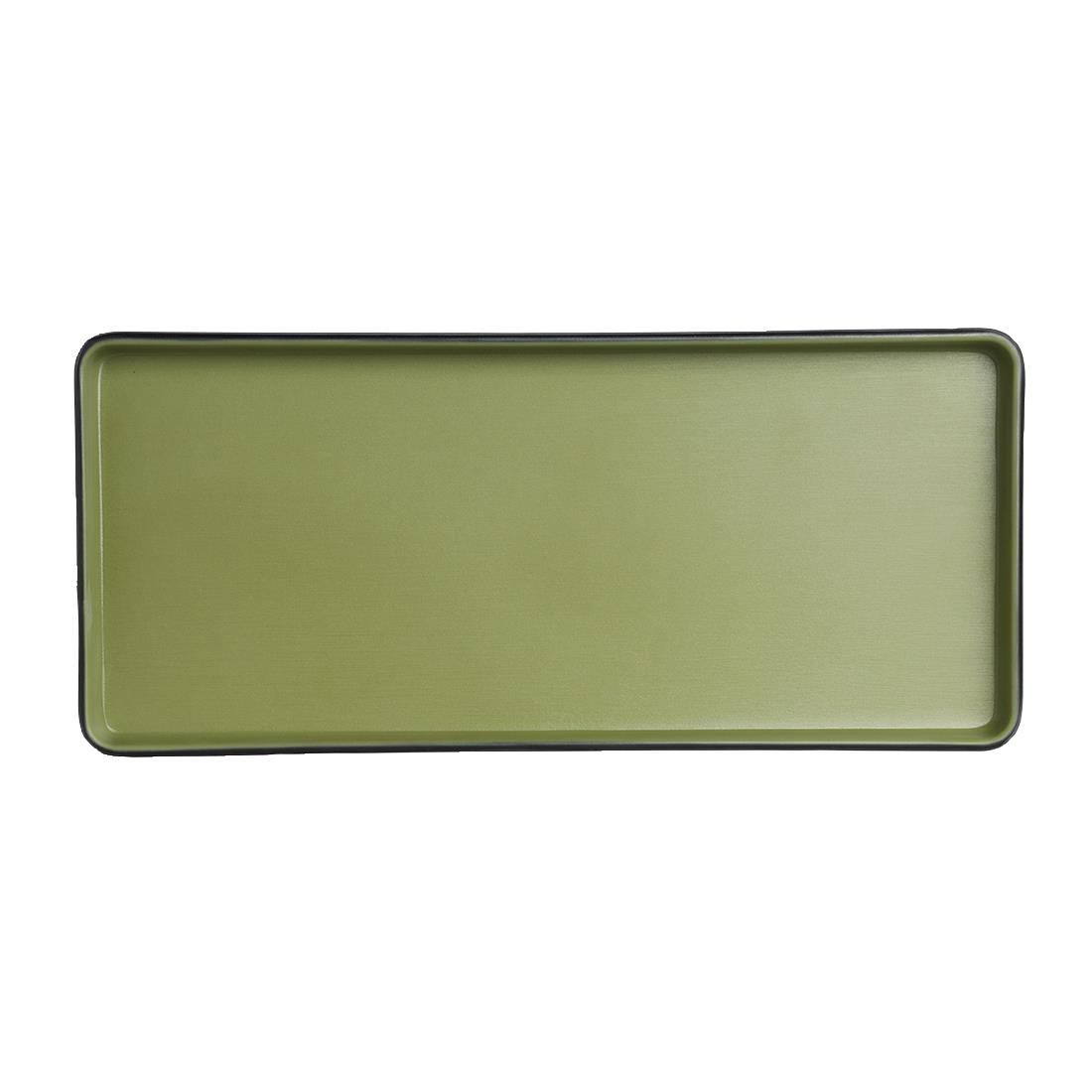 Steelite Green Baja Cactus Rectangle Trays 292Mm (24 Pack)