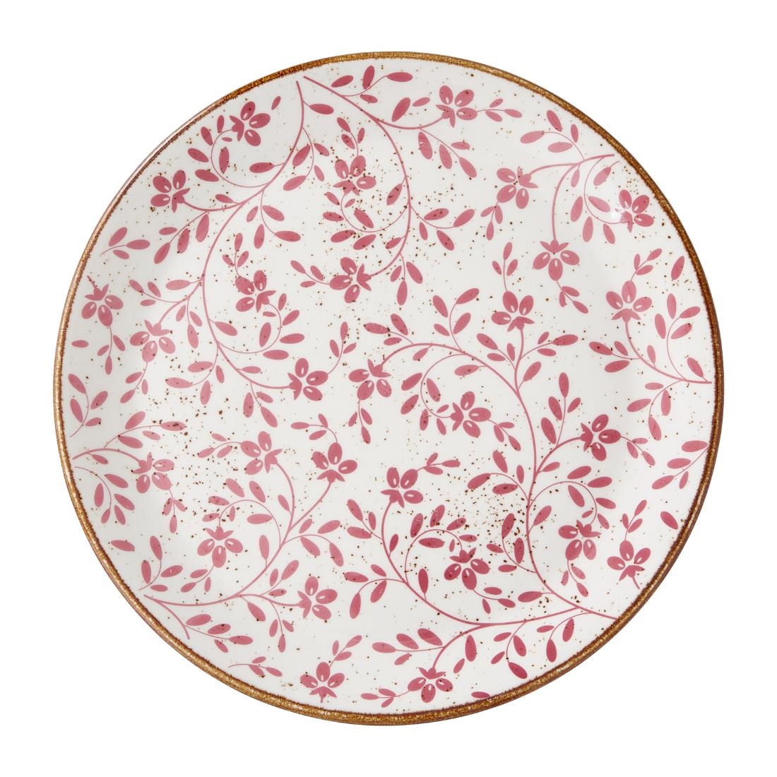 Steelite Performance Patterned Flora Coupe Plates Pink 280Mm (12 Pack)
