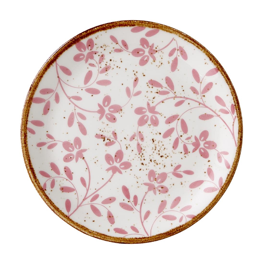 Steelite Performance Patterned Flora Coupe Plates Pink 153Mm (12 Pack)