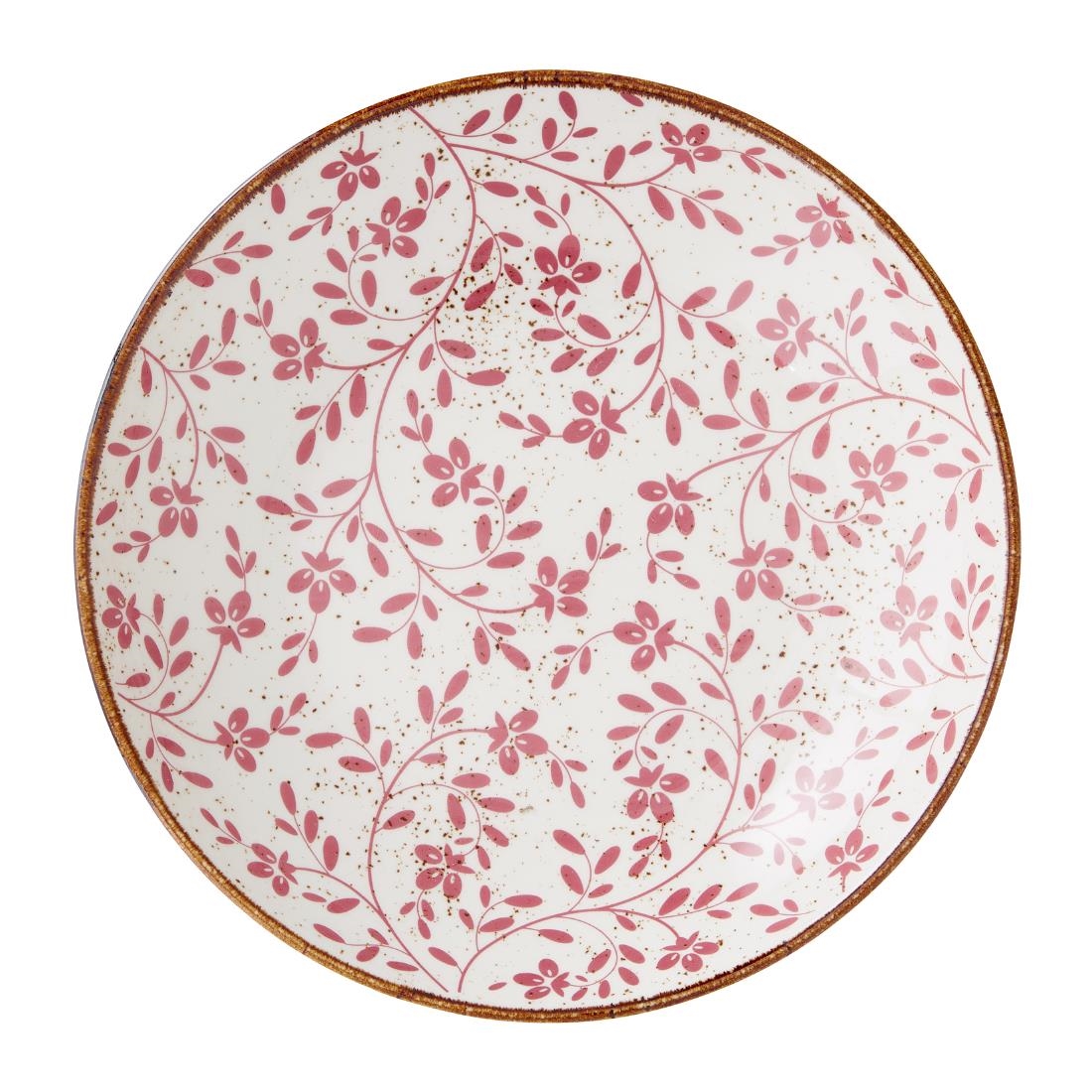 Steelite Performance Patterned Flora Coupe Bowls Pink 255Mm (12 Pack)