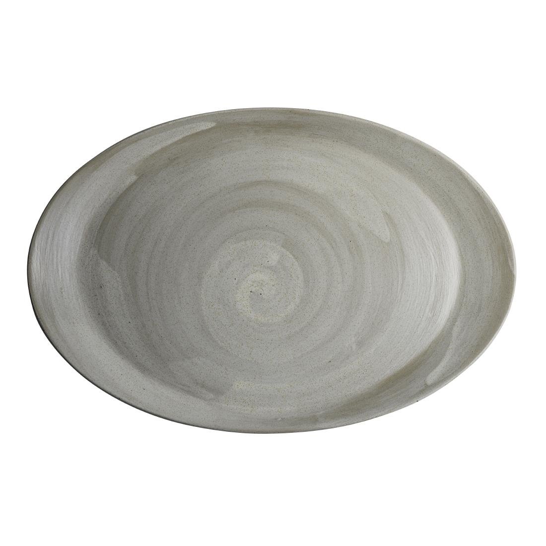 Steelite Beige Maham Studio Carnaby Oval Platters Dove 305X202mm (12 Pack)