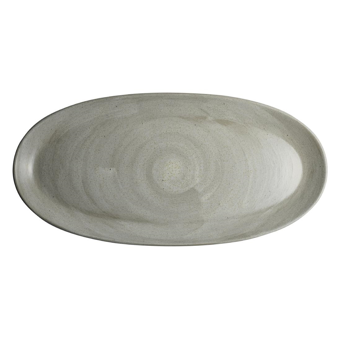 Steelite Beige Maham Studio Carnaby Oval Platters Dove 280X140mm (24 Pack)