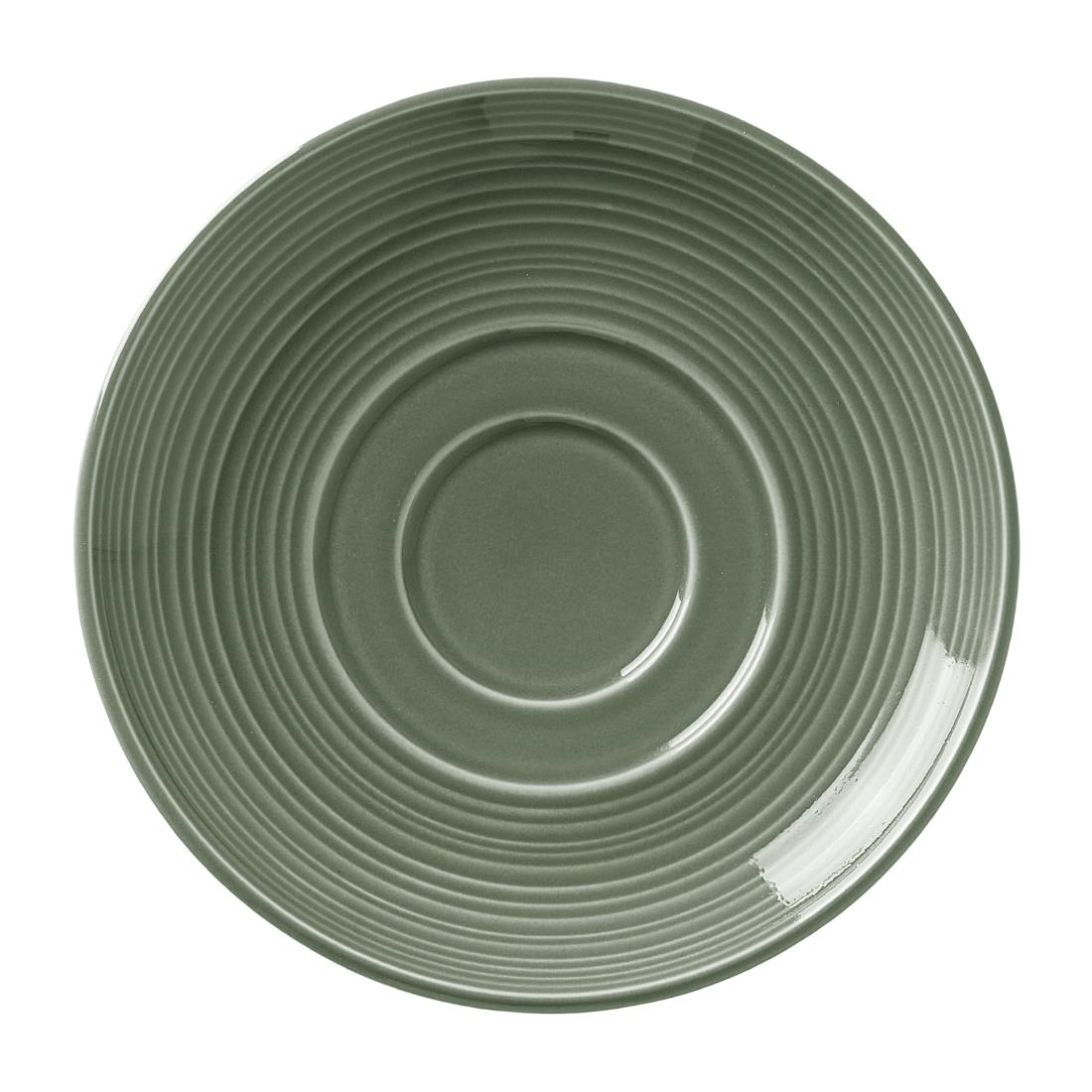 Steelite Green Concorde Saucers Fern 152.5Mm (12 Pack)
