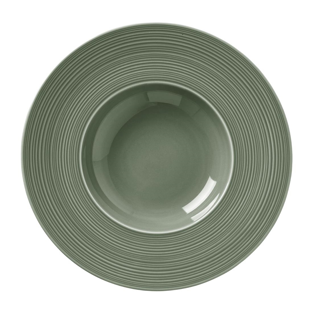 Steelite Green Concorde Pasta Bowls Fern 285Mm (12 Pack)