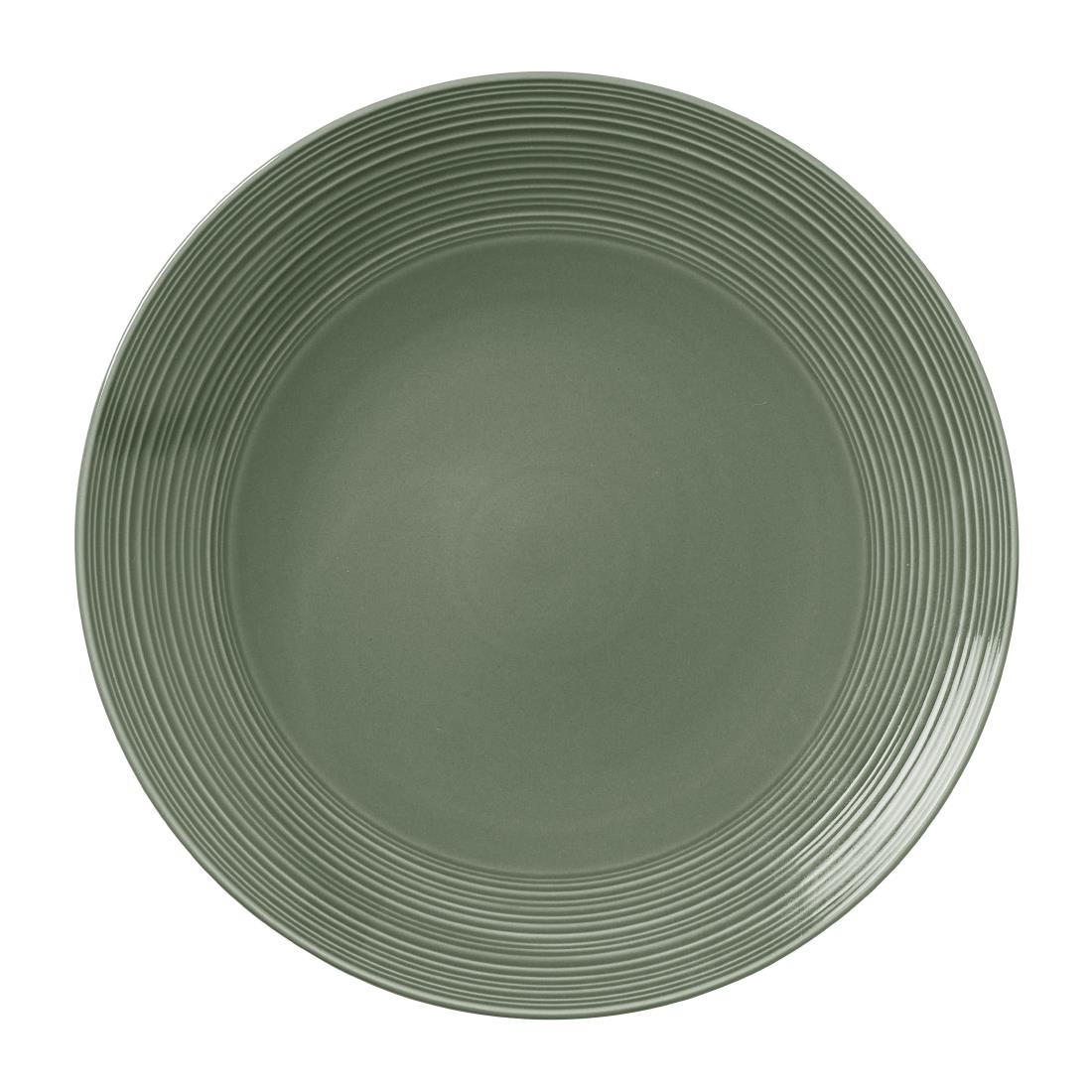 Steelite Green Concorde Coupe Plates Fern 230Mm (12 Pack)