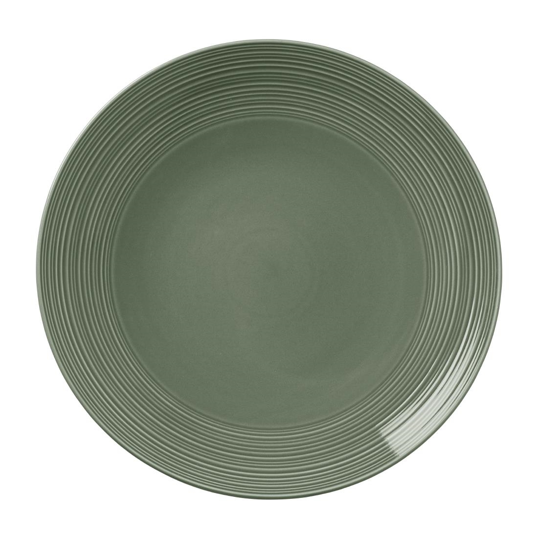 Steelite Green Concorde Coupe Plates Fern 280Mm (12 Pack)