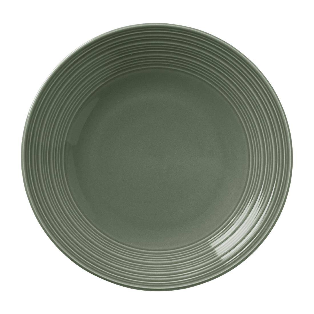 Steelite Green Concorde Coupe Plates Fern 202.5Mm (12 Pack)