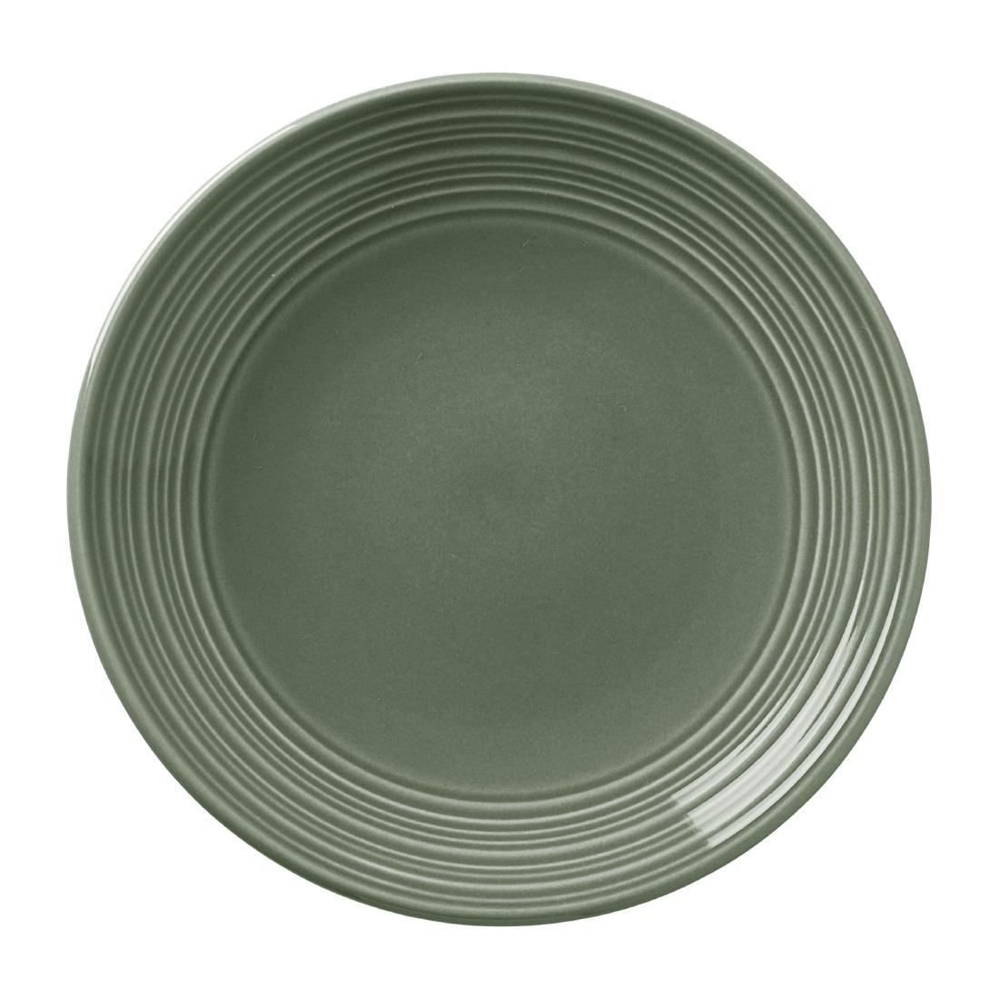 Steelite Green Concorde Coupe Plates Fern 152.5Mm (12 Pack)