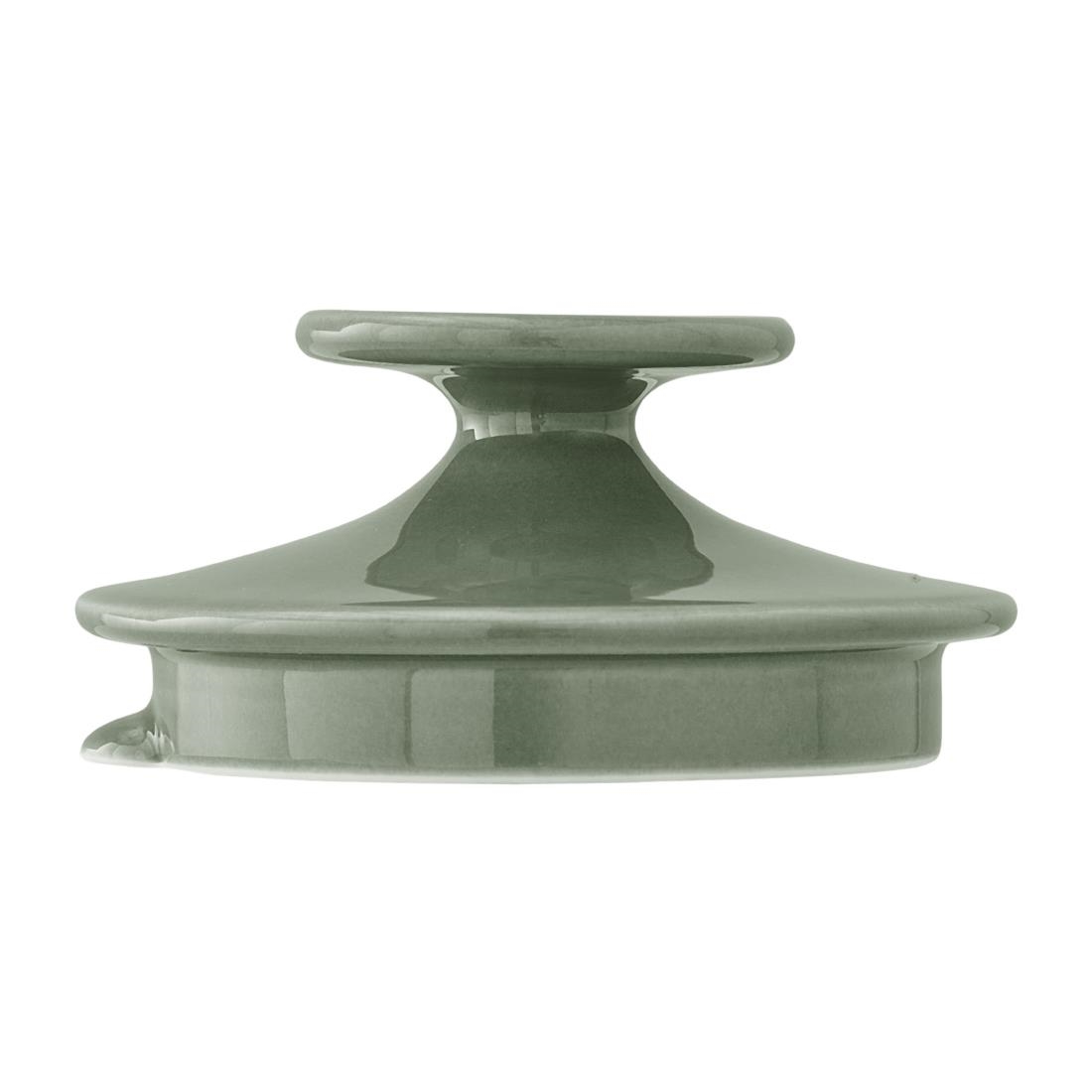 Steelite Green Concorde Lids For Beverage Pots Vv4720 Fern (12 Pack)