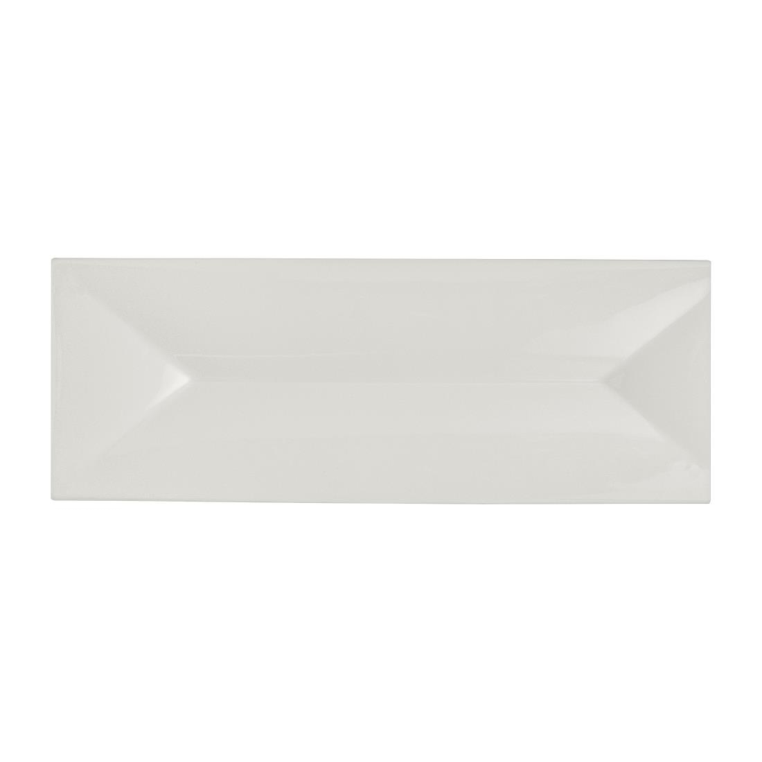 Rene Ozorio White Album Rectangular Trays With Indent 285X100mm (12 Pack)