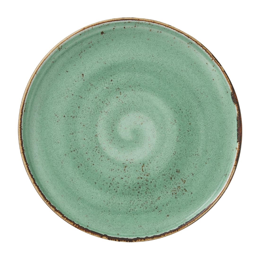 Steelite Performance Green Steelite Craft Stack Plates Aqua 255Mm (12 Pack)