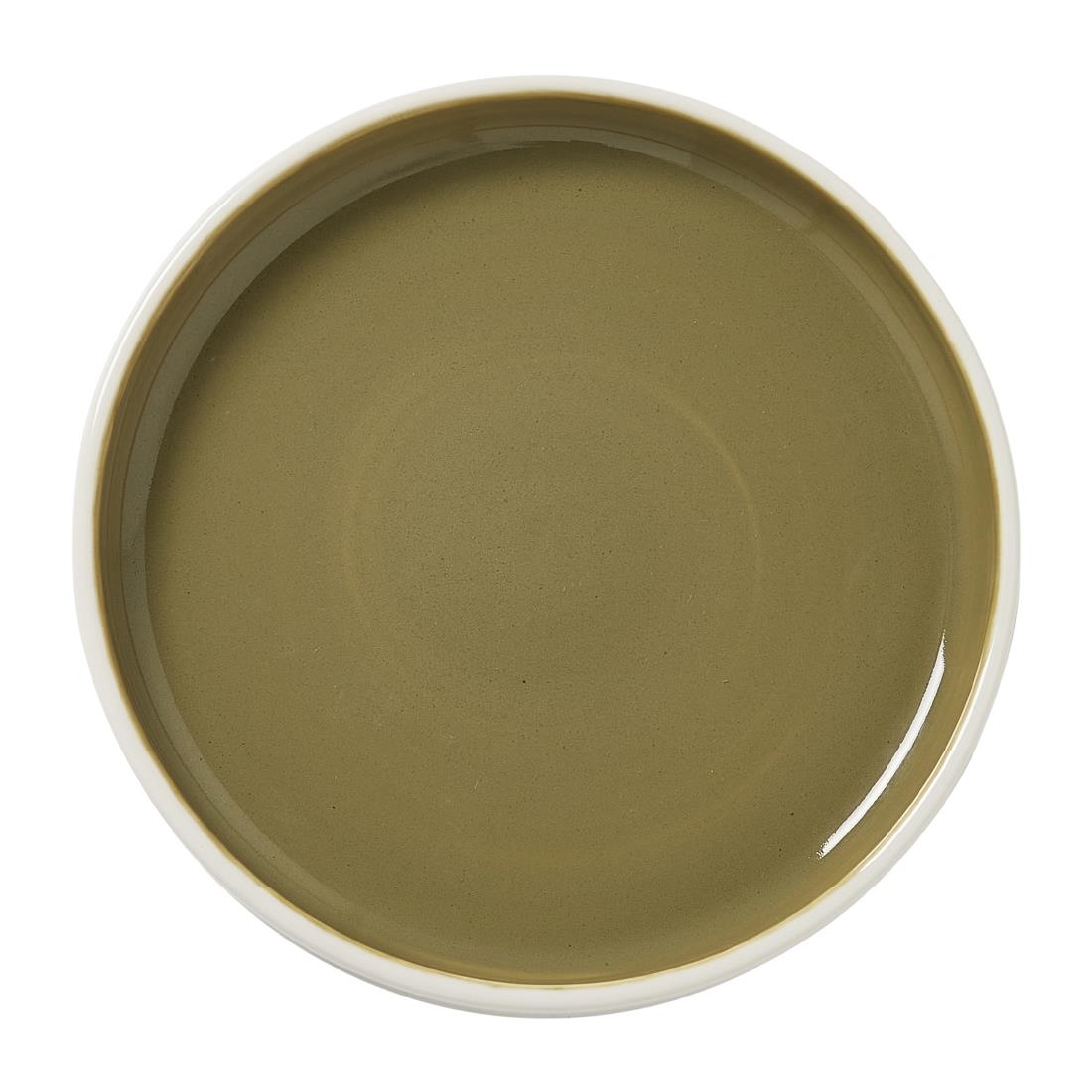 Steelite Performance Green Steelite Nyx Stack Plates Olive 165Mm (12 Pack)