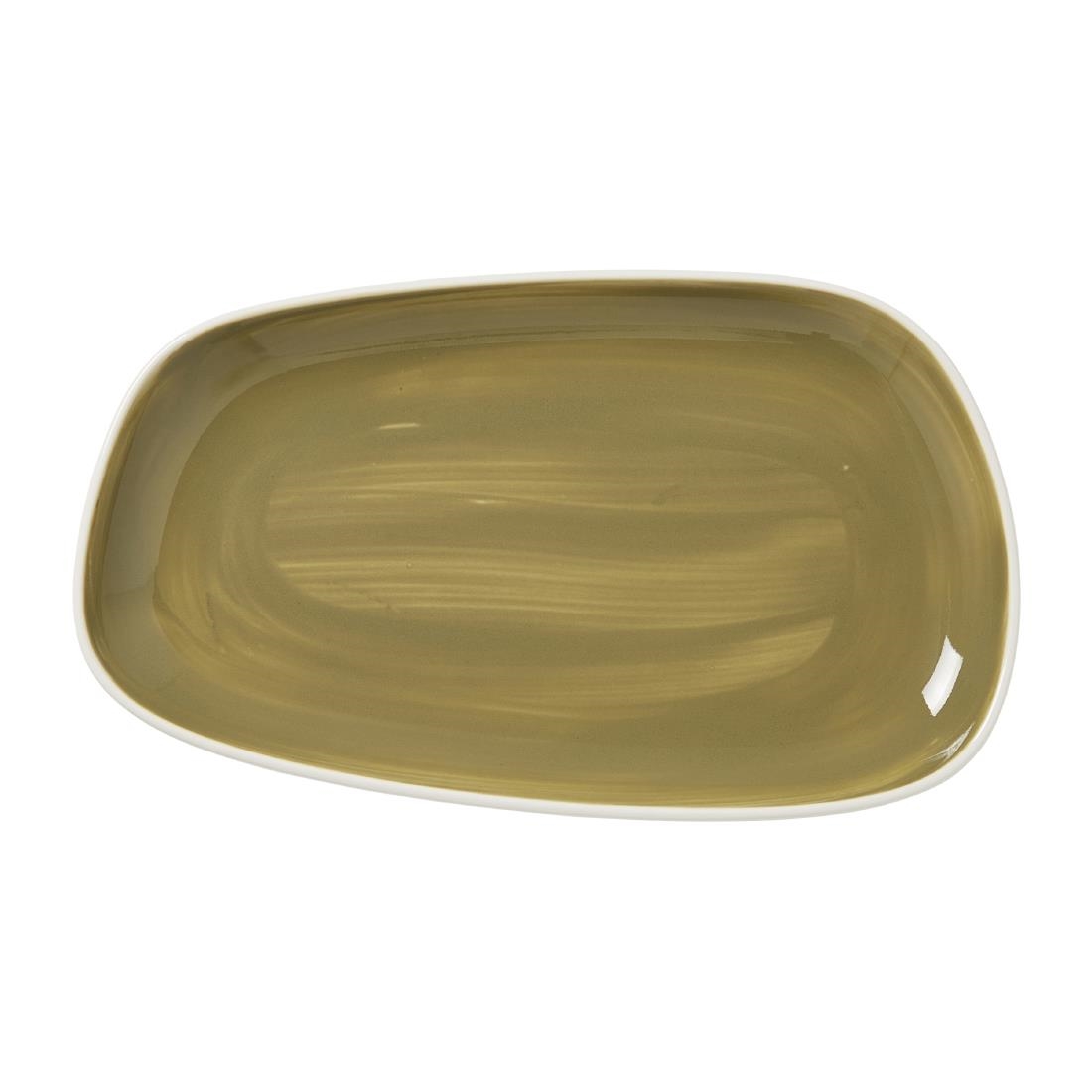 Steelite Performance Green Steelite Nyx Nordic Trays Olive 290Mm (6 Pack)