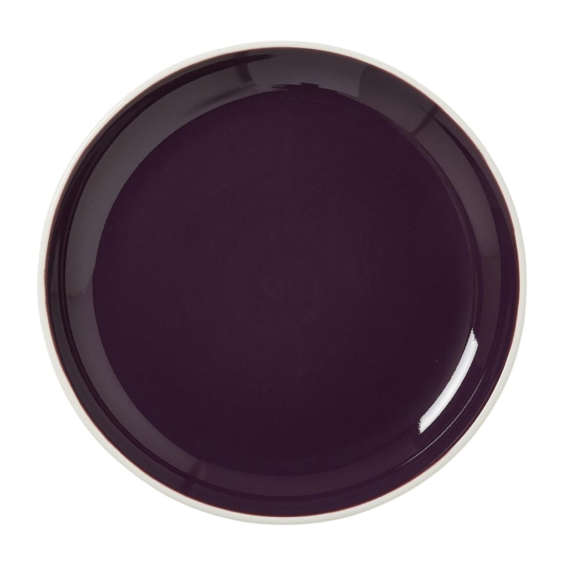 Steelite Performance Black Steelite Nyx Nordic Coupe Plates Damson 202.5Mm (12 Pack)