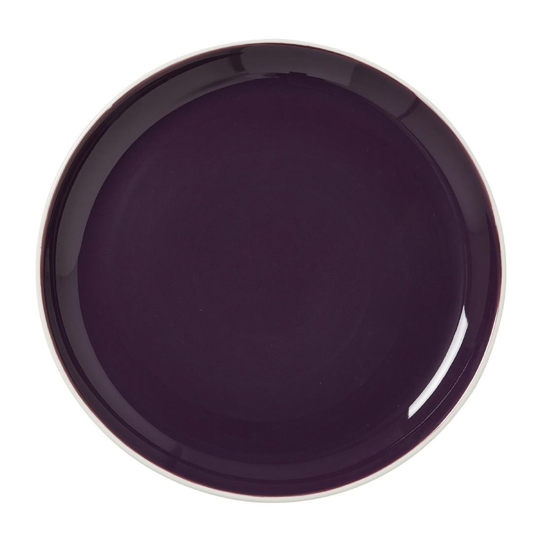 Steelite Performance Black Steelite Nyx Nordic Coupe Plates Damson 252.5Mm (12 Pack)